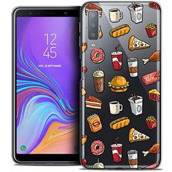 Caseink fodral för Samsung Galaxy A7 (2018) A750 (6) fodral [kristallgel HD kollektion Foodie design snabbmat - mjuk - ultratunn - tryckt i Frankrike]