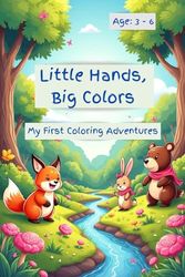 Little Hands, Big Colors: Animal Fun: Reference Colored Images and Easy Line Art for Kids Ages 3-6