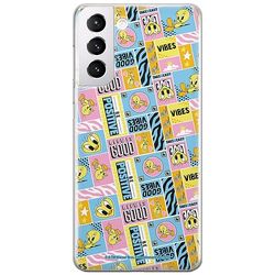 ERT GROUP mobiel telefoonhoesje voor Samsung S21 origineel en officieel erkend Looney Tunes patroon Tweety 012 optimaal aangepast aan de vorm van de mobiele telefoon, hoesje is gemaakt van TPU