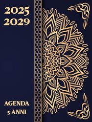 Agenda 5 Anni 2025-2029: Pianificatore Mensile 2025 2029 | 60 Mesi dal 01/01/2025 al 31/12/2029 | 1 Mese su 2 Pagine | Giorni Festivi | Formato Grande (20.96 x 27.94 cm) | 160 Pagine