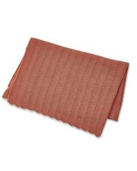 Smallstuff Baby Blanket Fish Bone Knit Red