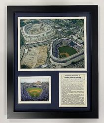 Legends Never Die Yankee Stadium gammal och ny konstruktion inramat fotokollage, 28 x 35 cm