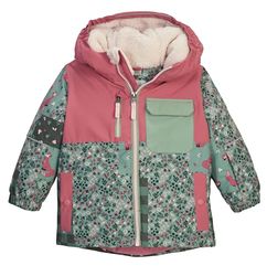 first instinct by killtec Giacca da sci per bambini, con cappuccio e paraneve FISW 43 MNS SKI JCKT, colore rosso scuro, 86/92, 43391-000
