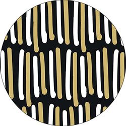Bonateks, Round Digital Printed Mouse Pad, Non-Slip Base, for Office and Home, Diameter:22cm