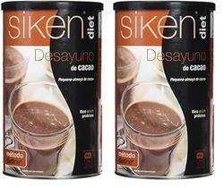 Siken Diet Desayuno de Cacao Hiperproteico e Hipocalórico para el Control de Peso - 400 g (Paquete de 2)