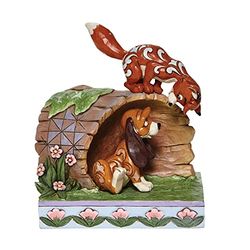 Disney Traditions Figurka Fox And Hound On Log, wielokolorowa, S, 6008077