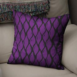 Bonamaison Decorative Cushion Cover Purple & Black, Throw Pillow Covers, Home Decorative Pillowcases for Livingroom, Sofa, Bedroom, Size: 43X43 Cm - Designed and Manufactured in Turkey