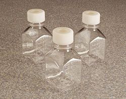 NALGE 029554 - Botella cuadrada (500 ml, estéril, con capuchón de septum, 40 unidades)