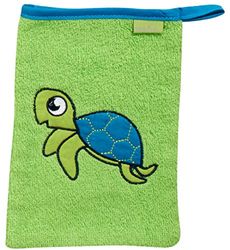 Playshoes Unisex-Baby Playshoes Fluffy Terry Cloth Washcloth, (grün 29)