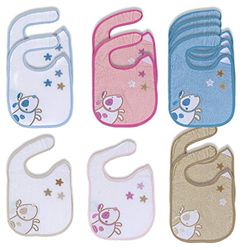 Duffi baby 1068-00 slabbetjes, geborduurd, 20 x 32 cm