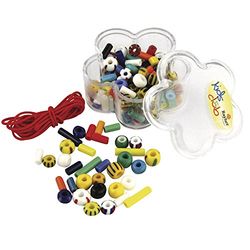 Rayher 7528049 Rocailles de Mix Enchufe de Confeti con Hilos de Goma, 40 g, gemisc
