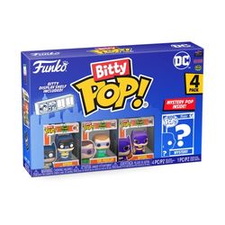 Funko Bitty POP! DC - Batgirl 4PKand A Surprise Mystery Minifigur - 2,2 cm (0,9 tum) - DC Comics Samlingsobjekt - Stapelbar displayhylla ingår - Presentidé - Partypåsar Strumpa