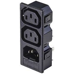 TRU COMPONENTS TC-10475852 connectoren voor koelapparaten, bus, inbouw verticaal, stekker, inbouw verticaal