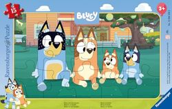 Kinderpuzzle 15 Teile - Bluey und ihre Familie