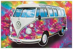 Artopweb TW21596 Vw Camper - Love decoratieve panelen, multikleurig, 90x60 cm