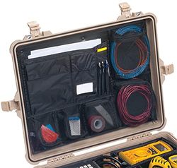 PELI 1609 Organizador de tampa, acessório original para malas de proteção, compatível 1600 (vendido separadamente), cor: Preto