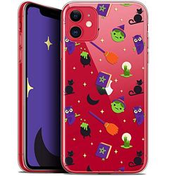 Caseink Fodral för Apple iPhone 11 (6.1) [HD gel tryckt i Frankrike halloween design häxa Potter-kollektion - mjuk - ultratunn]