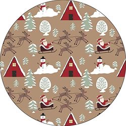Bonateks, Ronde digitaal bedrukte muismat, antislip onderkant, voor kantoor en thuis, diameter: 22 cm