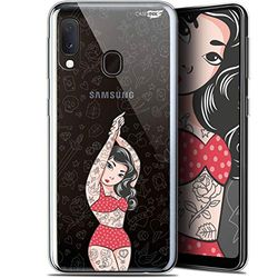 Caseink fodral för Samsung Galaxy A20E (5.8) gel HD [ ny kollektion - mjuk - stötskyddad - tryckt i Frankrike] tatueringstjej