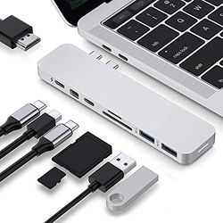 Hyper PRO 8 en 2 Hub 8 ports HDMI 4K USB 3.0 USB-C Mini DisplayPort et lecteur de cartes SD et Micro SD – argenté