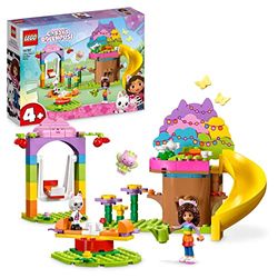 LEGO 10787 Gabby's poppenhuis Kitty Fee's tuinfeestje Speelgoed met Gabby en Pandy Poek Figuren Plus Boomhut, Schommel, Glijbaan en Draaimolen, Cadeau voor Meisjes, Jongens, Kinderen van 4+ jaar