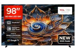 TCL 98Q8C 98-inch QD-Mini LED TV, 4K HDR Premium 5000, ZeroBorder™, Google TV (Dolby Vision IQ & Atmos, CrystGlow WHVA Panel)