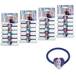 CRAZE Hair Accessories, 20 gomas de pelo, Accesorios para el cabello niña Frozen Anna y Elsa, Coleteros pelo niñas, 29626