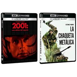 2001: Una odisea en el espacio (4K UHD + Blu-ray) [Blu-ray] & La chaqueta metálica (4K UHD + Blu-ray) [Blu-ray]