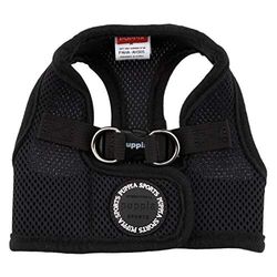 Puppia PAHA-AH305-BK-L Soft Vest Harness B - Pettorina Morbida per Cani, Nero, L