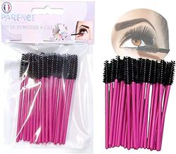 PARENCE - 100PZ Spazzolini semi riutilizzabile e lavabile in fibra morbida di alta qualità siliconata, usa e gettate dopo 5 uso,Pennelli per trucco Mascara Spazzola per sopracciglia Applicatore