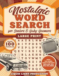Nostalgic WORD SEARCH for Seniors & Baby Boomers: From the Oldies, back in the days, 50's, 60's 70's, 80's 90's, 2000