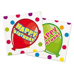 Folat - Happy Birthday Feest Servetten - 16 stuks