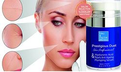 Siero Contorno Occhi con Acido Ialuronico, Estratto di Seta e Perle. Siero Anti-Età, Riempie le Rughe e le Linee di Espressione, Anti-Invecchiamento Naturale - 80 ml