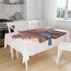 Bonamaison Kitchen Decoration, Tablecloth, 140cm x 160cm - Designed and Manufactured in Turkey