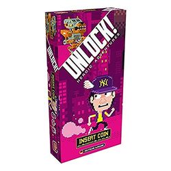Space Cowboys, Unlock! – Insert Coin, familiespel, raadselspel, 1-6 spelers, vanaf 10+ jaar, 60+ minuten, Duits