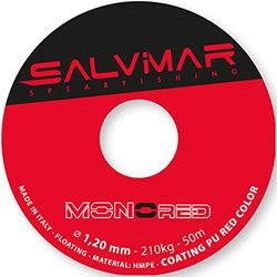 Salvimar Mono, Sagola Unisex Adulto, Rosso, Diametro 1,80mm x 100mt
