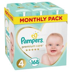Pampers Premium maanddoos S4 168 stuks