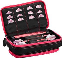 Casemaster Plazma Plus Zwart met Roze Trim Dart Case en Telefoon Pocket