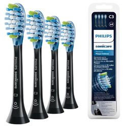 Philips Sonicare Original C3 Premium Plaque Defense Standard - têtes de brosse à dents - lot de 4 unités noir (modèle HX9044/33)