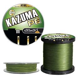 ASARI B/300m KAZUMA 8X PE 0.40mm Vert Monofilament 20 lb Ligne de Pêche