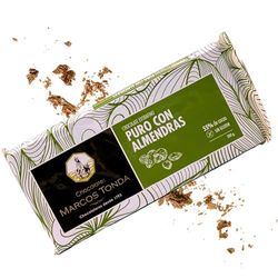 Chocolates Marcos Tonda – Chocolate Puro 55% Gourmet | Chocolate Con Almendras Extrafino 200g | Chocolate Gourmet | Chocolates Originales Para Regalar | Desde 1793