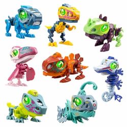 YCOO 88087 Biopod Cyberpunk, Dinosaur Robot in Surprise Egg for Building, Light and Sound Effects, 8 Different Biopods to Collect, 9 cm, from 5 Years