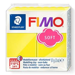 FIMO 8020 Pasta de modelar, cor limão, 56 g