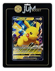 Pikachu V SWSH061 - Jumbo - Jumboost X Epée et Bouclier 4.5 Destinées Radieuses - Carte Géante