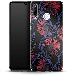Silikonowe etui na telefon komórkowy Midnight Floral Huawei P30 Lite