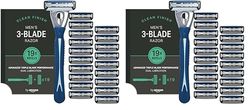 by Amazon Maquinilla de afeitar masculina de 3 hojas con 19 cartuchos, 20 Unidad (Paquete de 2)
