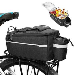 Zefeng V117-Bicycle Rear Pannier Recoil Bag, Acrilico, Nero