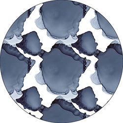 Bonateks, Ronde digitaal bedrukte muismat, antislip onderkant, voor kantoor en thuis, diameter: 22 cm