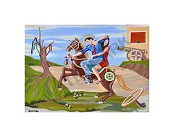 Wee Blue Coo Painting Villar Trojans In The Fragile World Wall Art Print