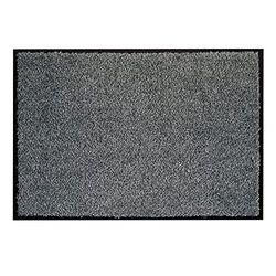 Astra Capacho apanhador de sujidade, felpudo para interior, lavável a 30° C, felpudo antiderrapante, sapato para corredor, cozinha, cinzento 60 x 90 cm